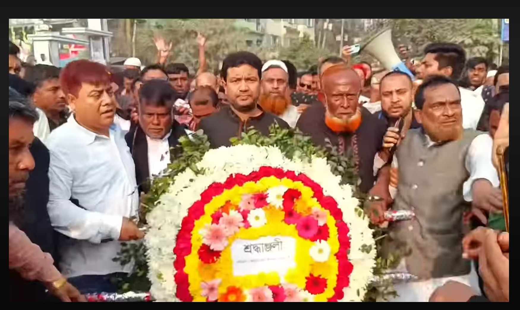 নজরুল ইসলাম আজাদের নেতৃত্বে আড়াইহাজারে শহীদ দিবস পালিত